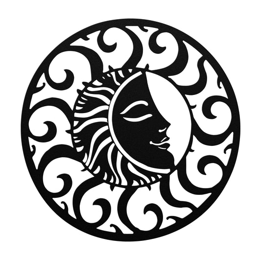 Smiling Sun Metal Wall Art
