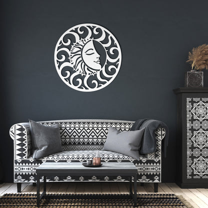 Smiling Sun Metal Wall Art