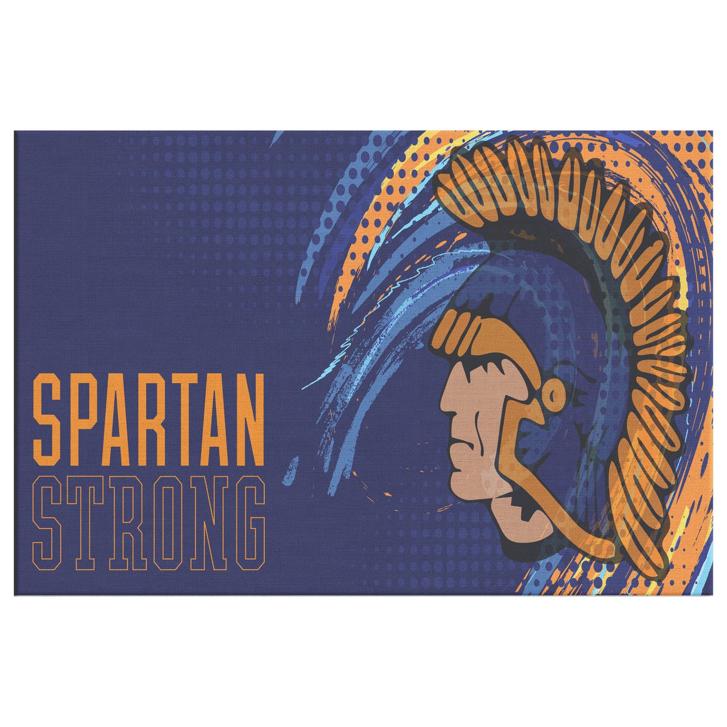 Spartan Strong Swirl Canvas