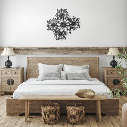 Sunflower Collage Metal Wall Art