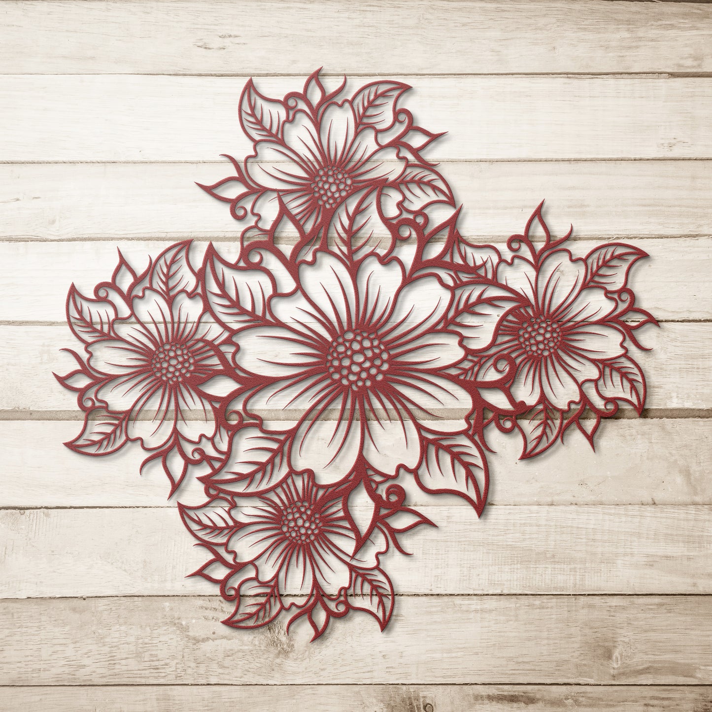 Sunflower Collage Metal Wall Art